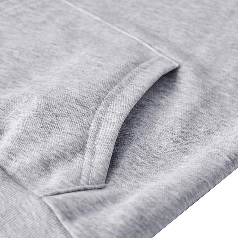 Spring&Gege Youth Solid Pullover Sport Hoodies Soft Kids Hooded Sweatshirts for Boys and Girls Size 7-8 Years Gray - Image 5